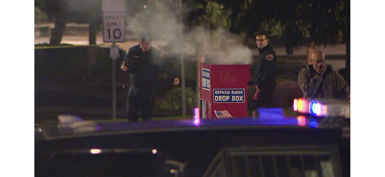 Ballot drop box fires destroy hundreds of US votes in election.