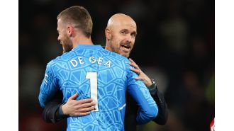 David de Gea responds to news of Manchester United firing Erik ten Hag.