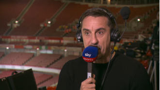Gary Neville predicts who will win the Premier League after Arsenal and Liverpool's recent match.