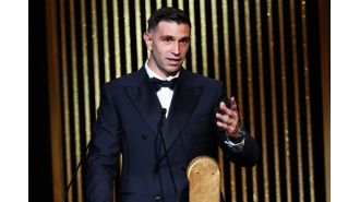 Emiliano Martinez receives prestigious award after facing criticism at Ballon d'Or event.