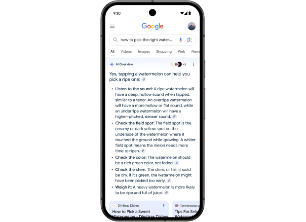 Australia to receive AI search results from Google.