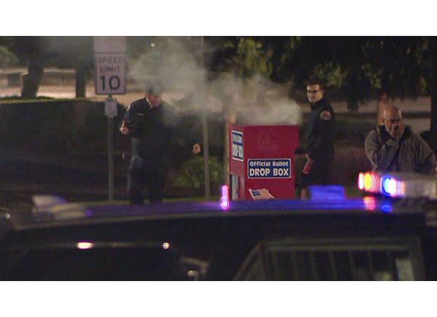 Ballot drop box fires destroy hundreds of US votes in election.