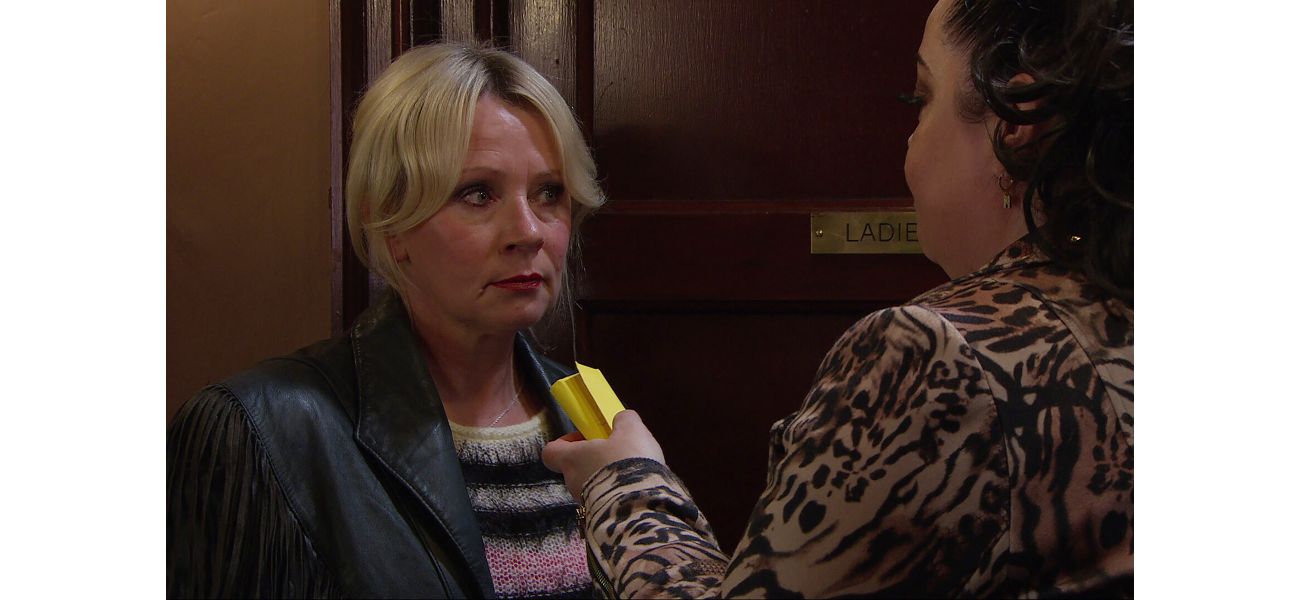Tina's cruel actions lead to a dangerous discovery that could ruin her son Vinny in Emmerdale.