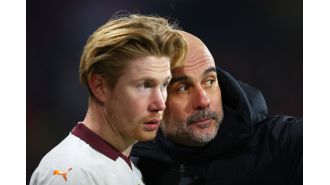 Pep Guardiola is unsure when Kevin De Bruyne will return from injury.