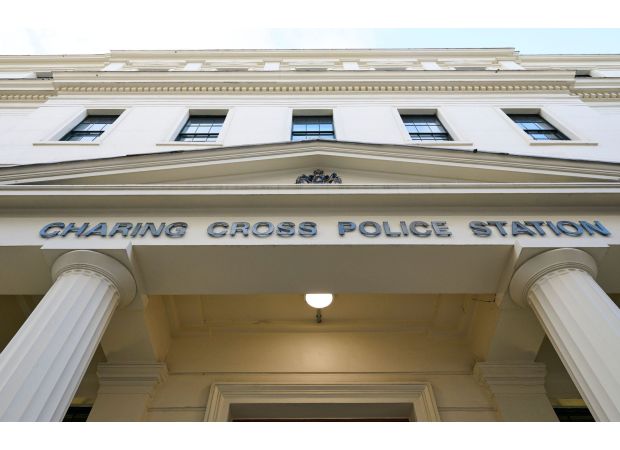 Someone played a prank by filling an iron with urine at a large police station in the UK.