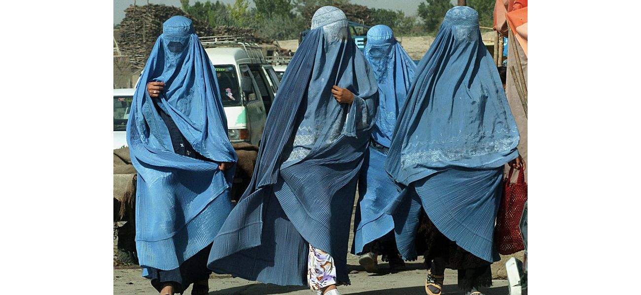 Taliban prohibits women from speaking to each other.