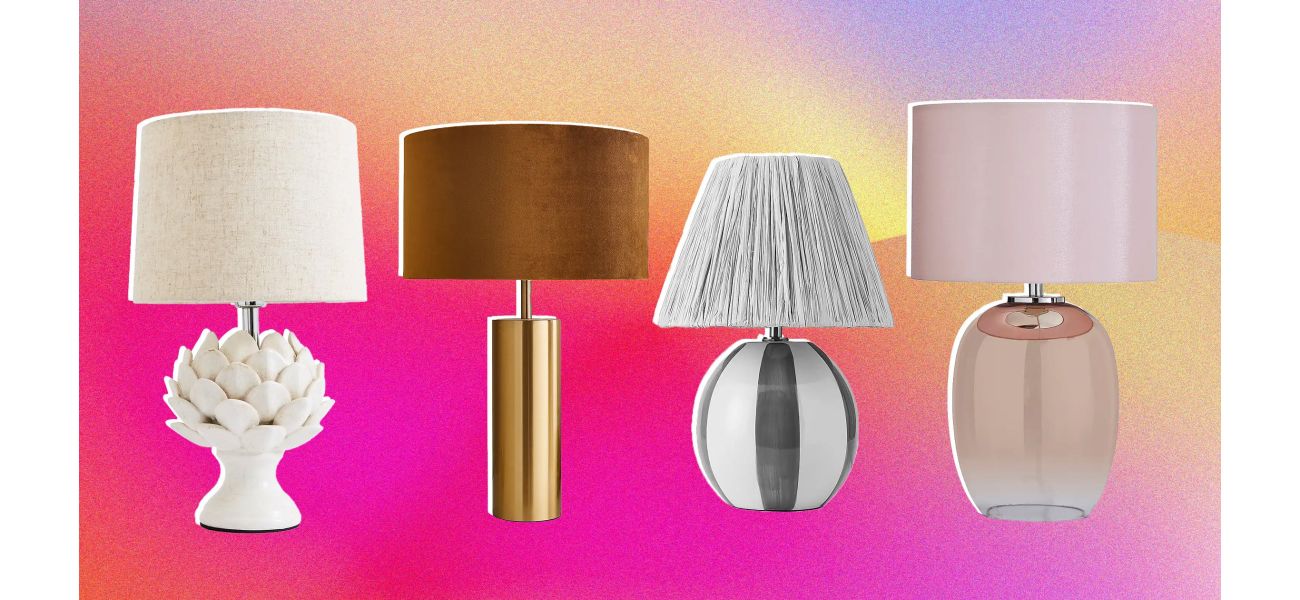 Get comfortable lighting for those dark mornings and evenings by checking out Dunelm's table lamps starting at just £5.