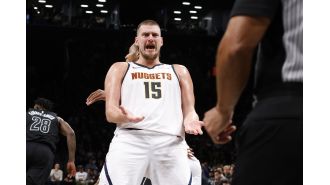 Nikola Jokic helps Nuggets win second consecutive overtime game on the road with a triple-double.