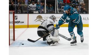 Sharks secure back-to-back win with late goals against L.A. Kings.
