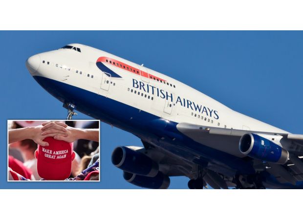 A brawl broke out on a British Airways flight at Heathrow Airport due to a passenger wearing a 