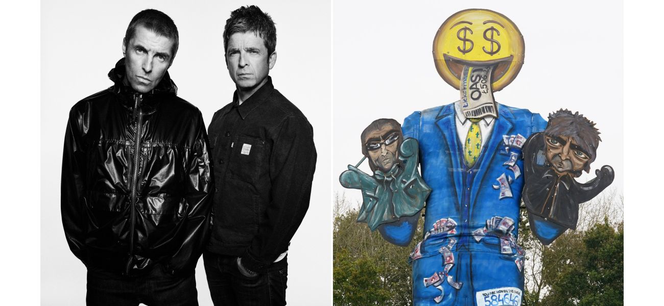 Oasis and Ticketmaster will be made into a large effigy and burned on Bonfire Night.