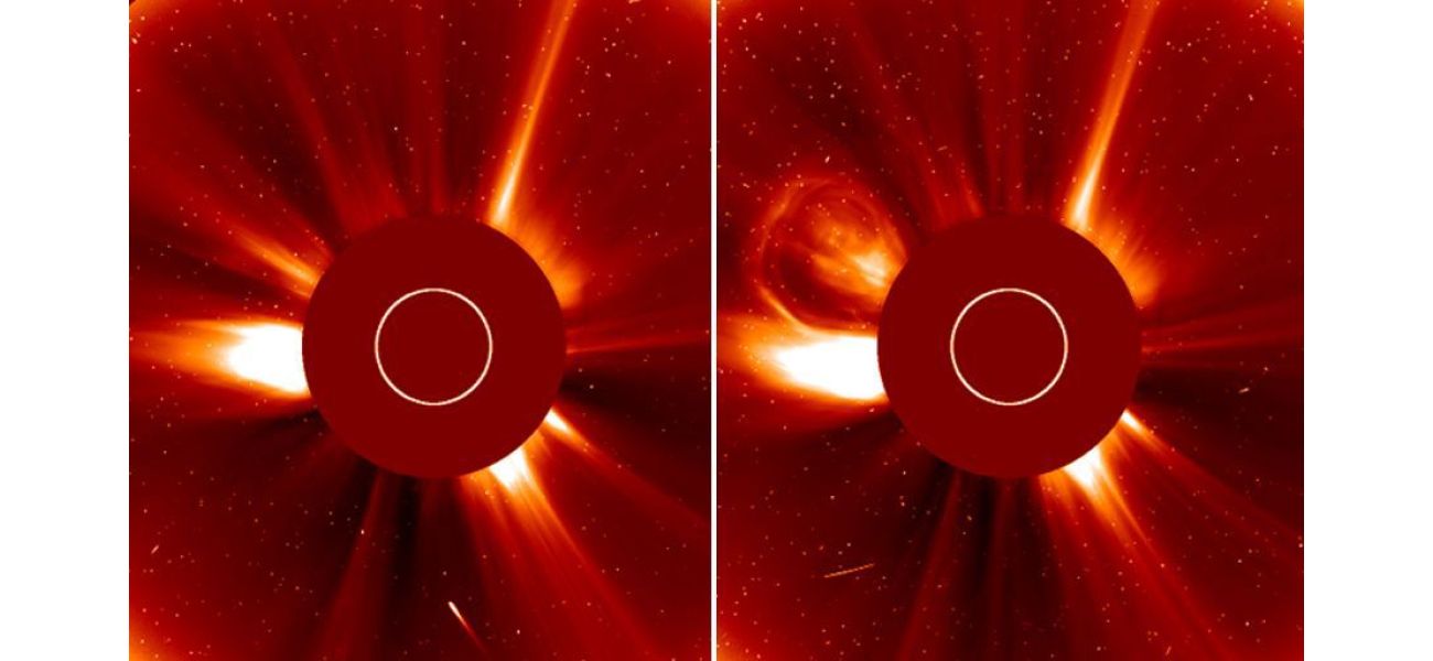 SOHO spacecraft captures last moments of Halloween comet.