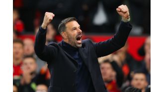 Man Utd's Van Nistelrooy concedes luck played a role in their big win against Leicester.