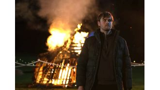 Tom is terrified in Emmerdale when the Dingles toss him into a fire.