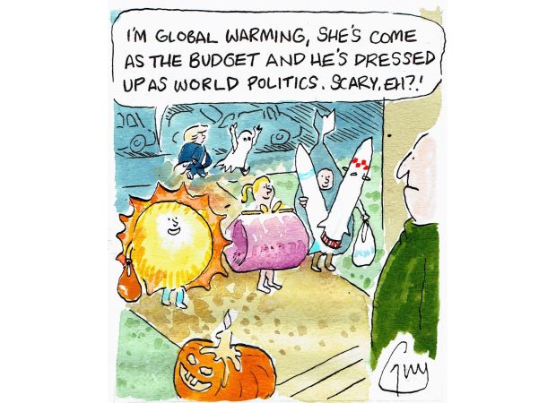 Guy Venables creates a cartoon for the Metro newspaper every day.