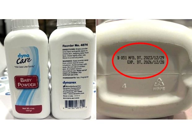 Around 42,000 bottles of baby powder recalled due to potential cancer risk from mineral.