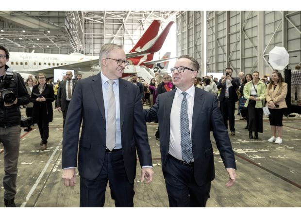 Albanese denies ever requesting free upgrades from Qantas.