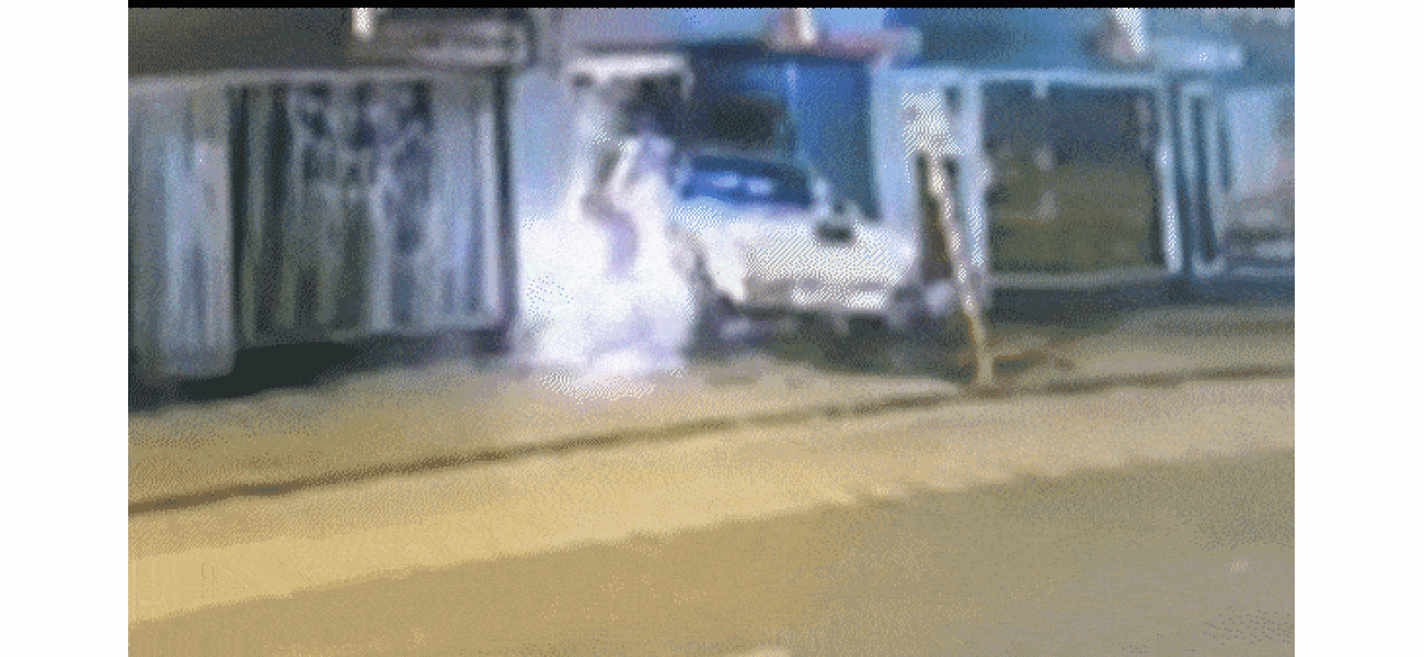 A driver in Perth, Australia, catches himself on fire while attempting a ram raid at a tobacco store.
