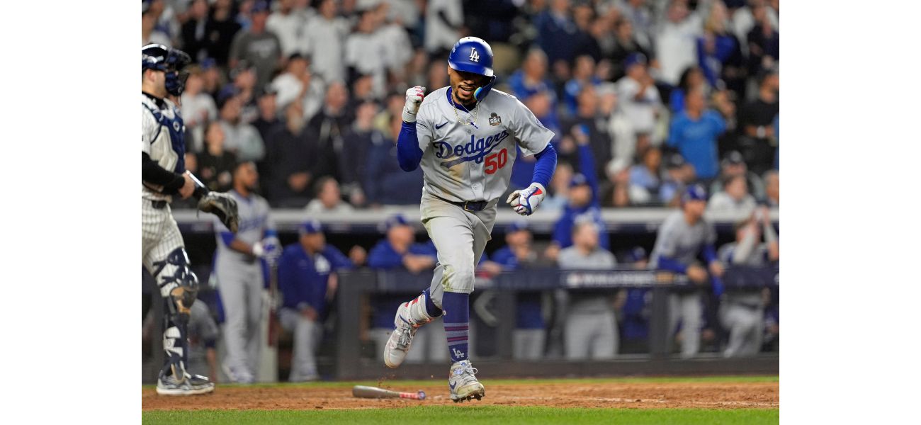 The Dodgers make a comeback to win the World Series in 5 games against the Yankees after being down by 5 runs.