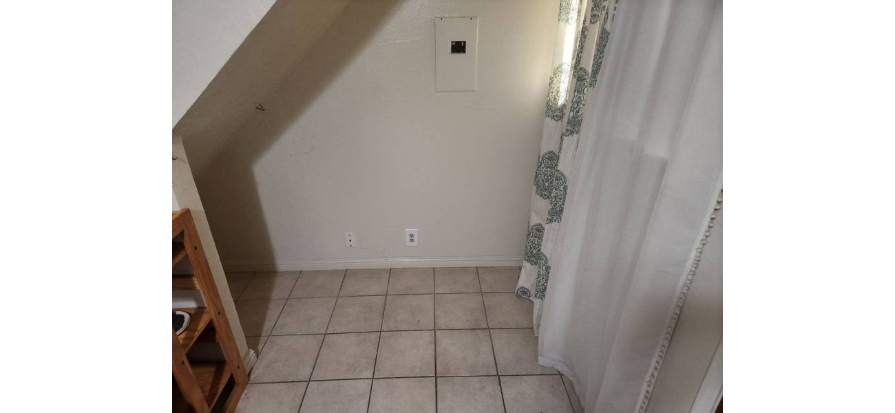 A person is leasing the space under their stairs for £192 per month.