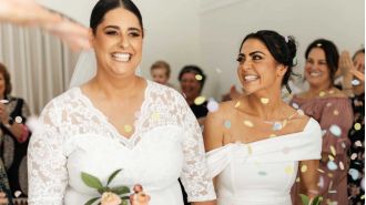 Newly married person to undergo leg amputation following terrible lawn mowing accident.