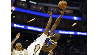 Golden State beats New Orleans twice in a row and then heads out on a road trip.