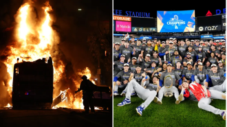 LA riots after Dodgers win World Series