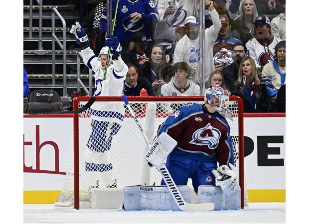 Short-handed Avalanche lose to Lightning after slow start.