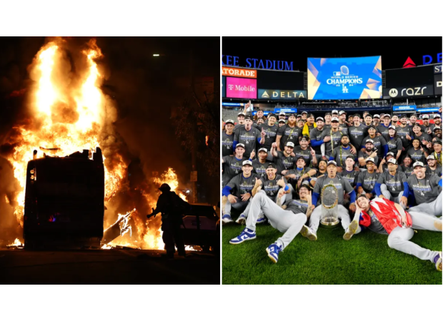 LA riots after Dodgers win World Series