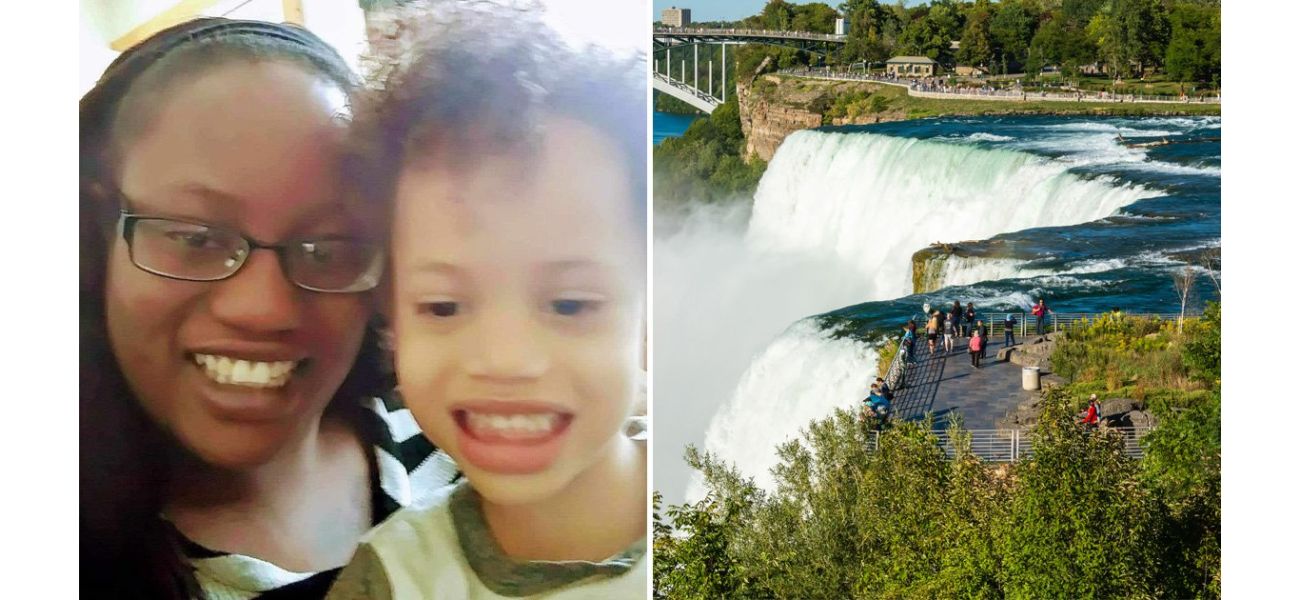 Worried mother's final social media updates before leaping off Niagara Falls with her two children.