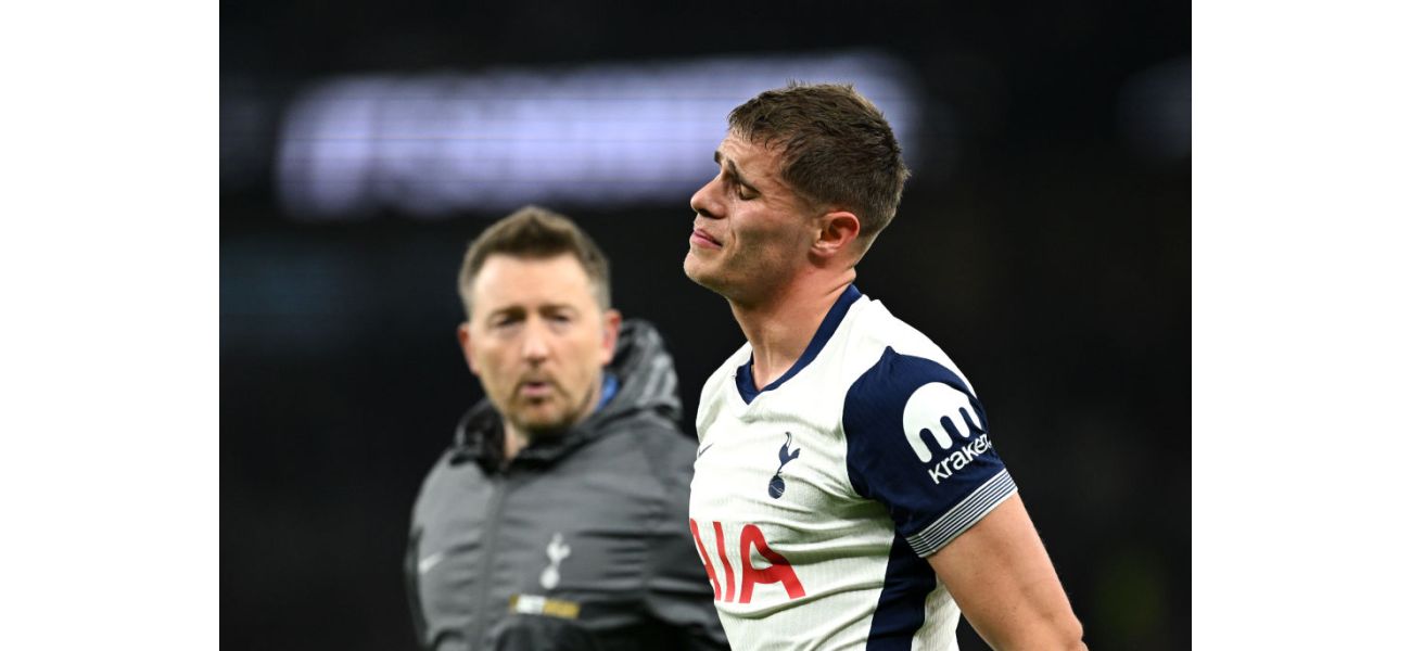 Tottenham's Micky van de Ven shares update on his injury after emotional departure from the game against Manchester City.