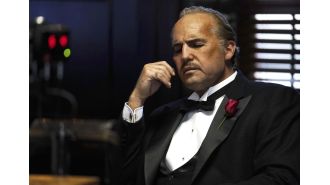 A Titanic actor resembles Marlon Brando in upcoming biographical film.