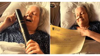 Comedian Janey Godley's daughter announces that her mother is near the end of her life and is receiving a significant award.