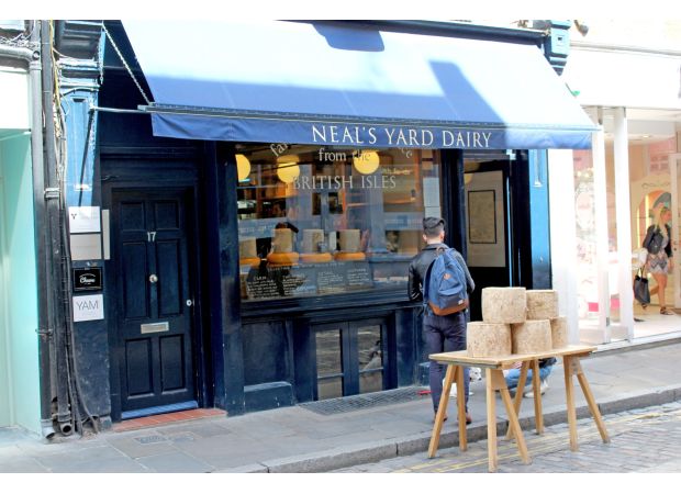 A man in his 60s was arrested for stealing 950 wheels of cheese from Neal's Yard.