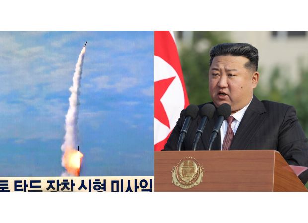 Kim Jong Un rejoices over successful launch of 'most formidable missile in the world'.