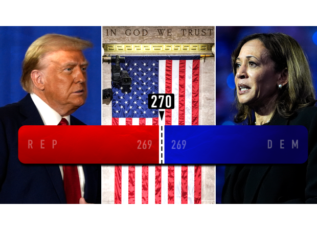 Harris and Trump might have a draw. Here's the potential outcome if that occurs.