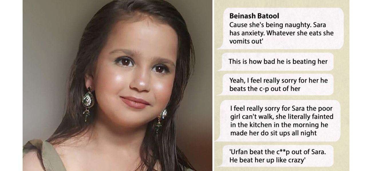 Sara Sharif's step-mother's WhatsApp messages detail horrifying abuse.