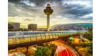 Airport introduces passport-free technology for fast security clearance in 10 seconds.