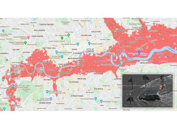 What if London received Valencia's amount of rain this week?