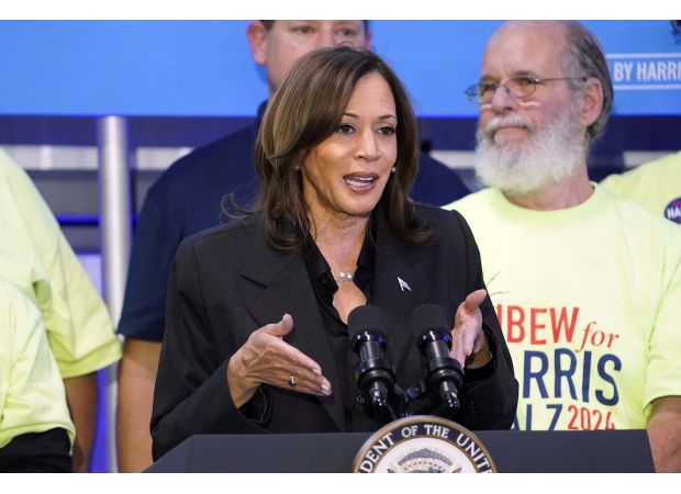 Harris criticizes Trump for suggesting violence against Liz Cheney.