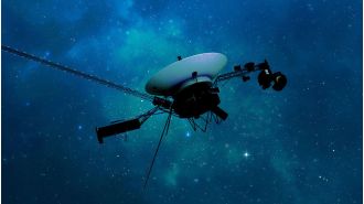A spacecraft turns on a radio transmitter after 40 years from a distance of 24 billion kms.