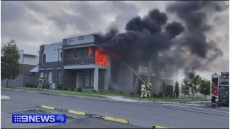 Possible paraphrase: 
A familiar household object may have caused a fire that completely destroyed a couple's home.