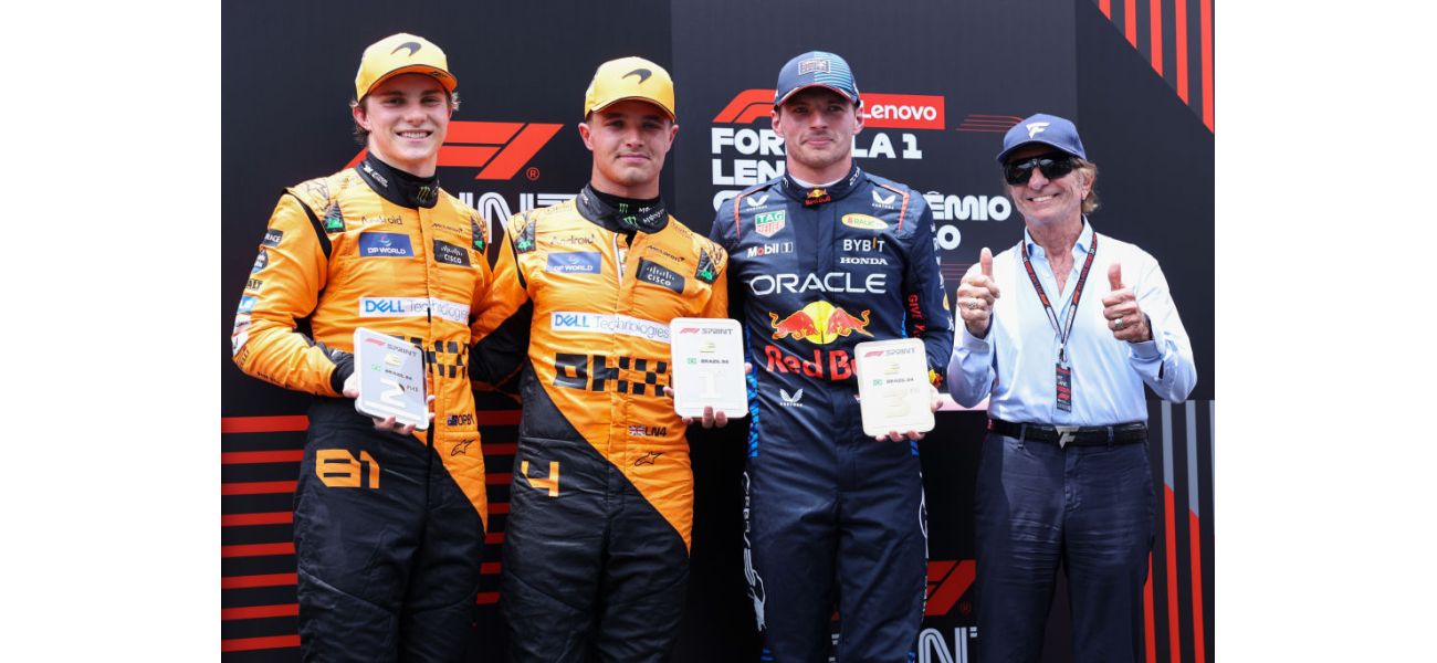 Verstappen was penalized for an incident with Hamilton, resulting in Norris winning the Brazil sprint race.
