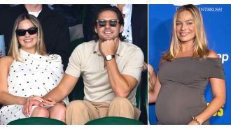 Actress Margot Robbie gives birth to son earlier than expected, with husband Tom Ackerley.