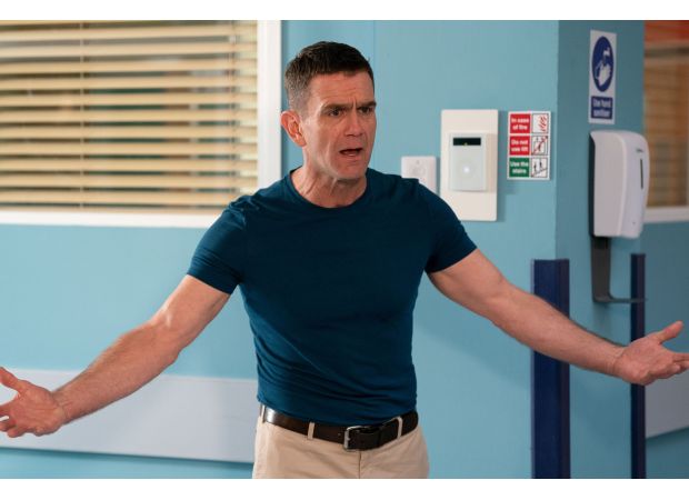 Soap opera actor from EastEnders charged with attacking handicapped individual during dispute about animal feces.