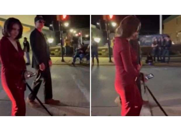 Apologies issued for 'offensive' parade featuring a display of 'Kamala Harris' in shackles.