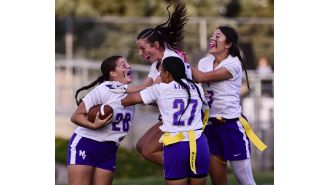 Mountain View dominates The Classical Academy and wins the Class 4A flag football championship.