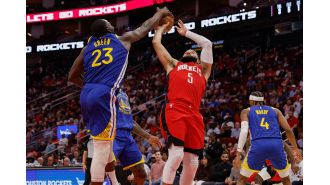 The Warriors almost lost their huge lead, but managed to win against the Rockets in overtime.