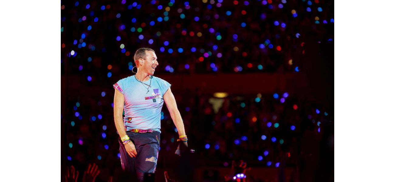 Chris Martin accidentally falls through stage hole in unexpected accident while performing.