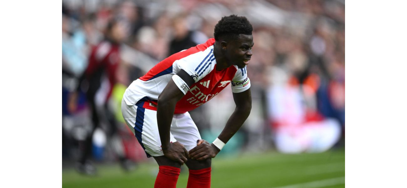 Saka's message to Arsenal players following loss to Newcastle.